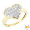 YS 0.25CTW FANCY HEART RING - Johnny Dang & Co