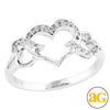 SS 0.10CTW DIAMOND FANCY RING - Johnny Dang & Co