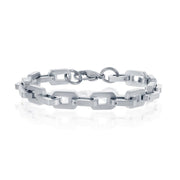 Stainless Steel Matte Link Bracelet - Johnny Dang & Co