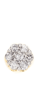 0.35CT Gold Diamond Small Cluster Earrings - Johnny Dang & Co