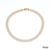 Sterling Silver Rose GP Double Row CZ Tennis Bracelet - Johnny Dang & Co