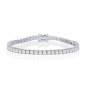 Sterling Silver 4mm Square Tennis Bracelet - Johnny Dang & Co