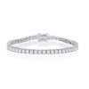 Sterling Silver 4mm Square Tennis Bracelet - Johnny Dang & Co