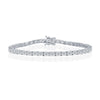 Sterling Silver 4x3mm Oval CZ Tennis Bracelet - Johnny Dang & Co