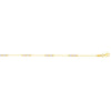 14K Tri-color Gold Diamond Cut Bead Station Anklet - Johnny Dang & Co