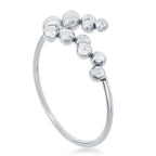 Sterling Silver Multi Bead Bangle - Gold Plated - Johnny Dang & Co