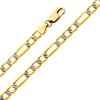 4.7mm Fancy Light Figaro 3+1 Chain - Johnny Dang & Co