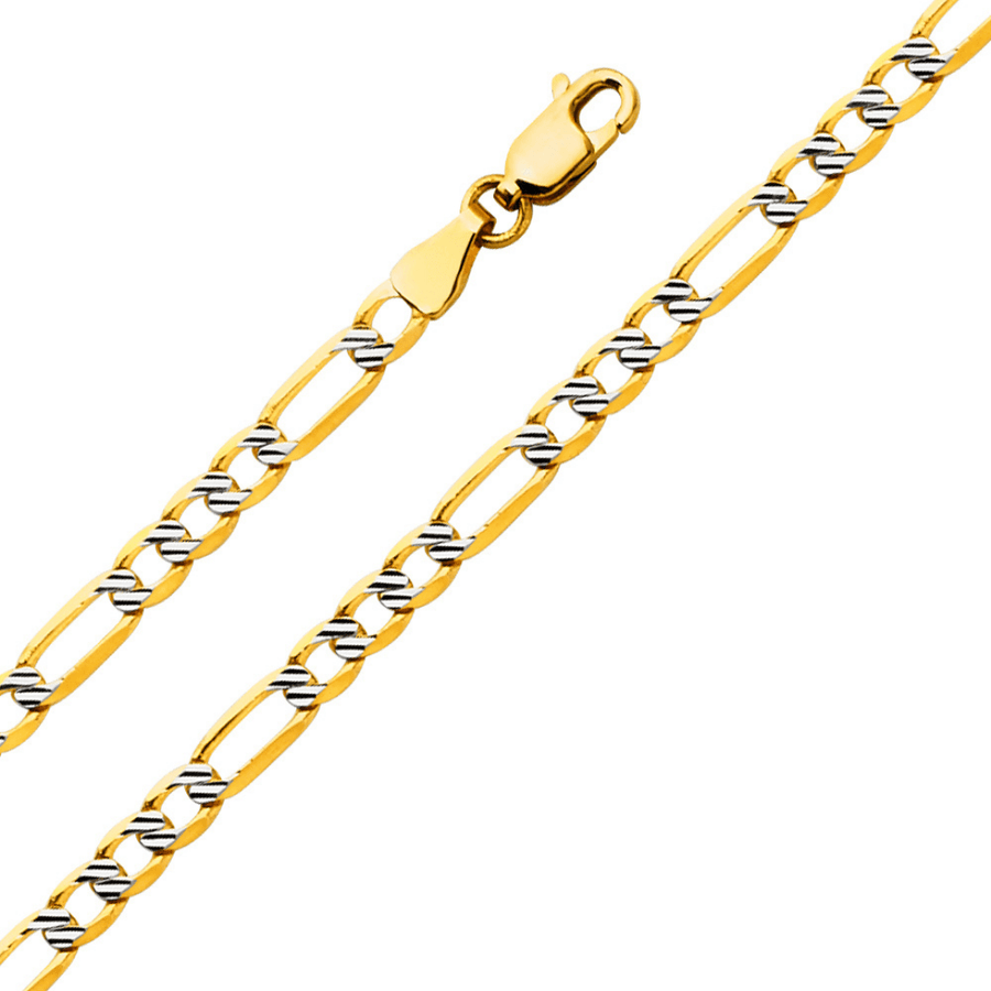 3.8mm Fancy Light Figaro 3+1 Chain - Johnny Dang & Co