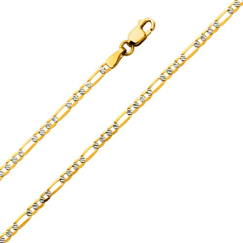 2.3mm Fancy Light Figaro 3+1 Chain