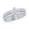 Sterling Silver 3-PC Micro Pave CZ Butterfly Ring - Johnny Dang & Co