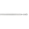 14kt 7 inches White Gold 3.6mm Diamond Cut Comfort Curb Chain with Lobster Clasp - Johnny Dang & Co