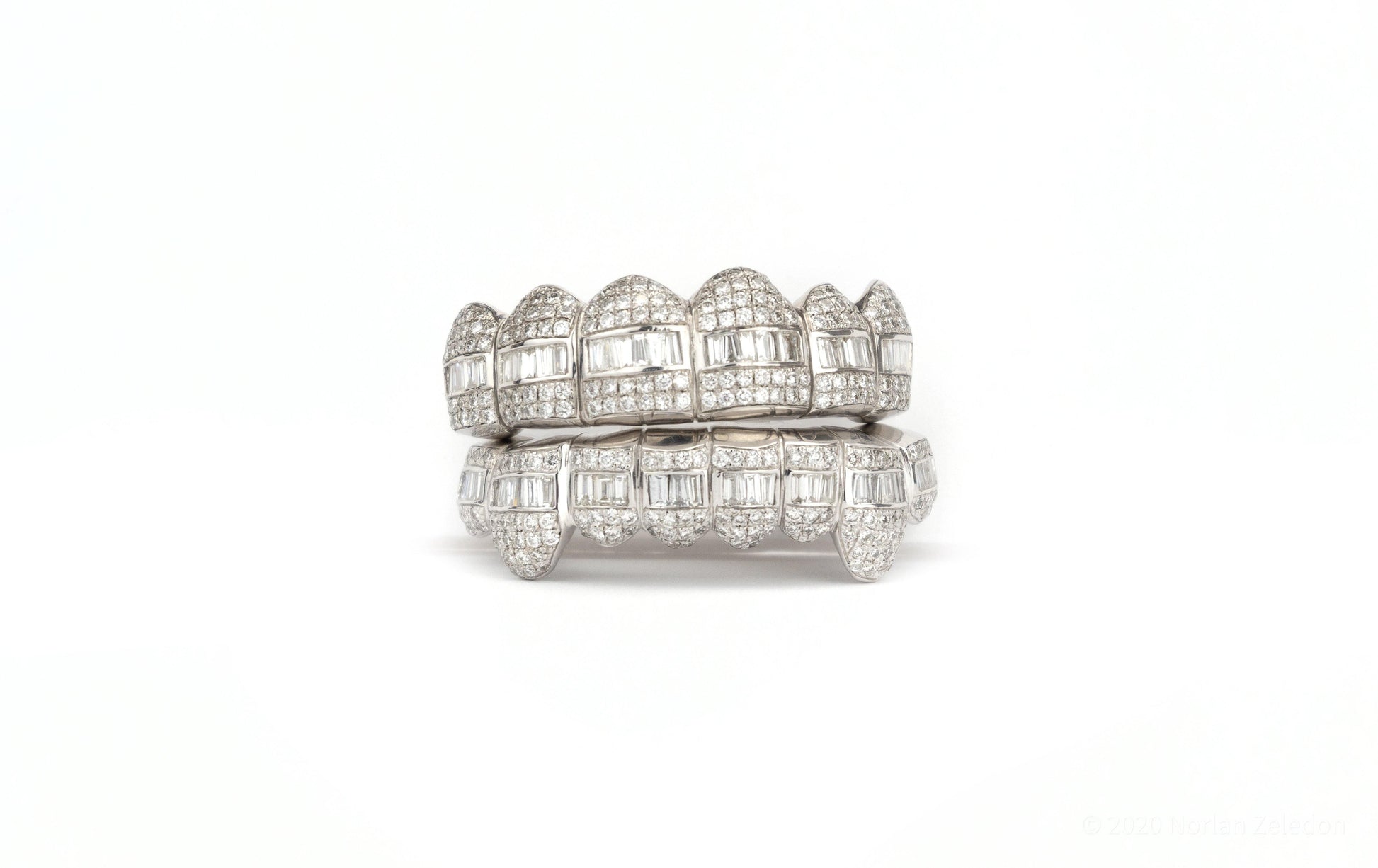 18K VVS Hybrid Diamond Grillz - Johnny Dang & Co