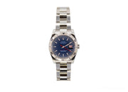 Rolex Oyster Perpetual Datejust 40mm Blue Dial Red Hand - Johnny Dang & Co