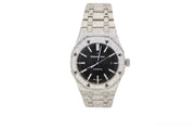 Iced Out Audemars Piguet Royal Oak 36 mm Black Dial - Johnny Dang & Co
