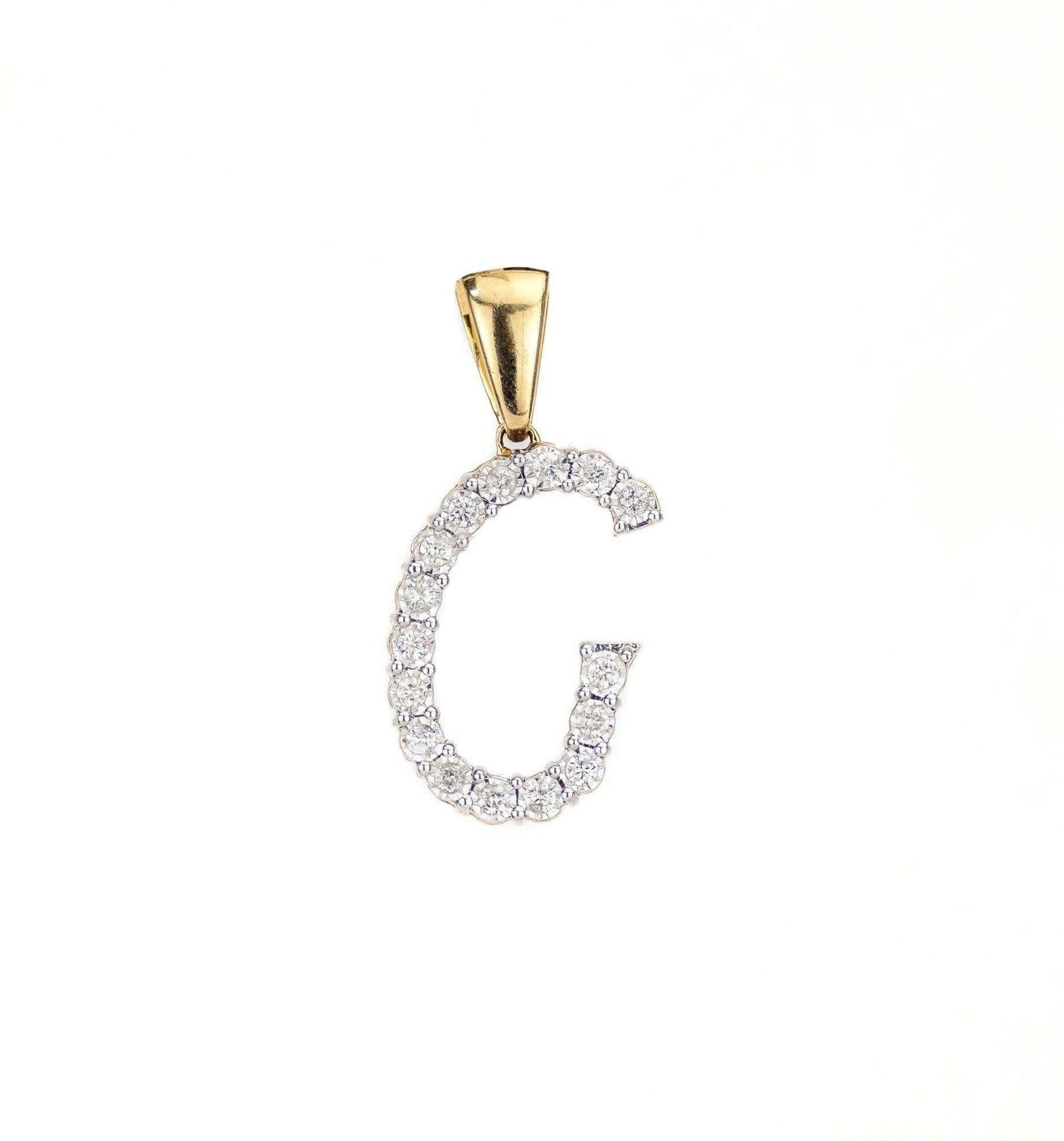 SI Custom Letter Type 2 Pendant - Johnny Dang & Co