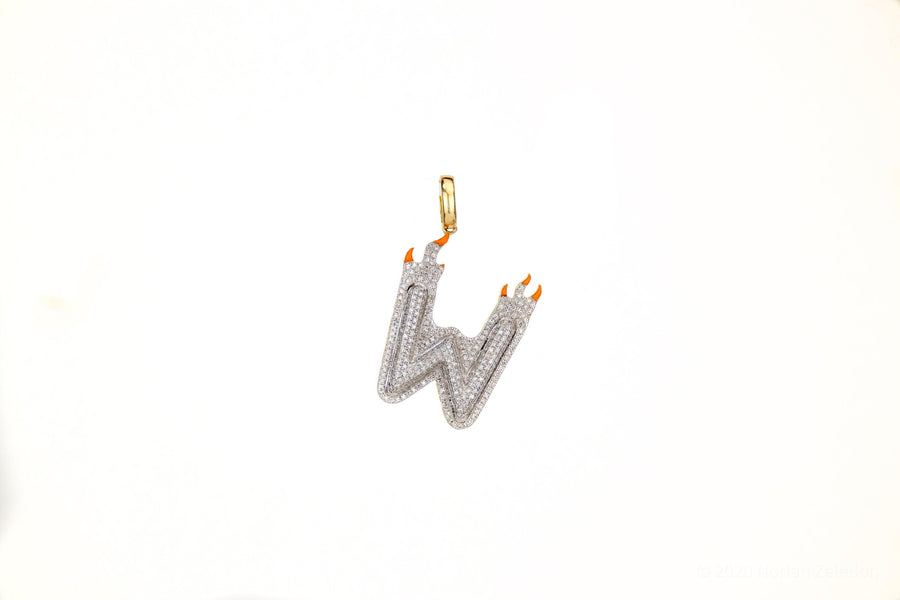 SI Custom Letter Type 10 Pendant - Johnny Dang & Co