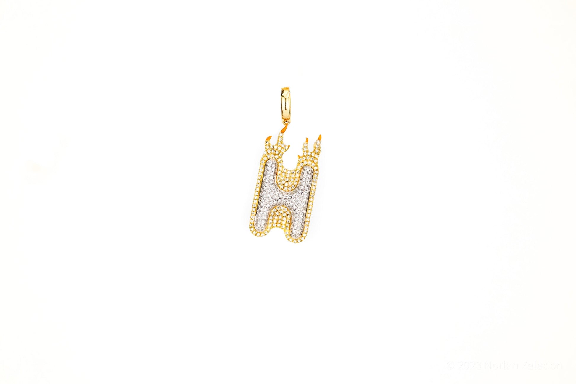 SI Custom Letter Type 11 Pendant - Johnny Dang & Co