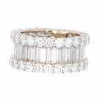 White Gold Royal Baguette Ring - Johnny Dang & Co