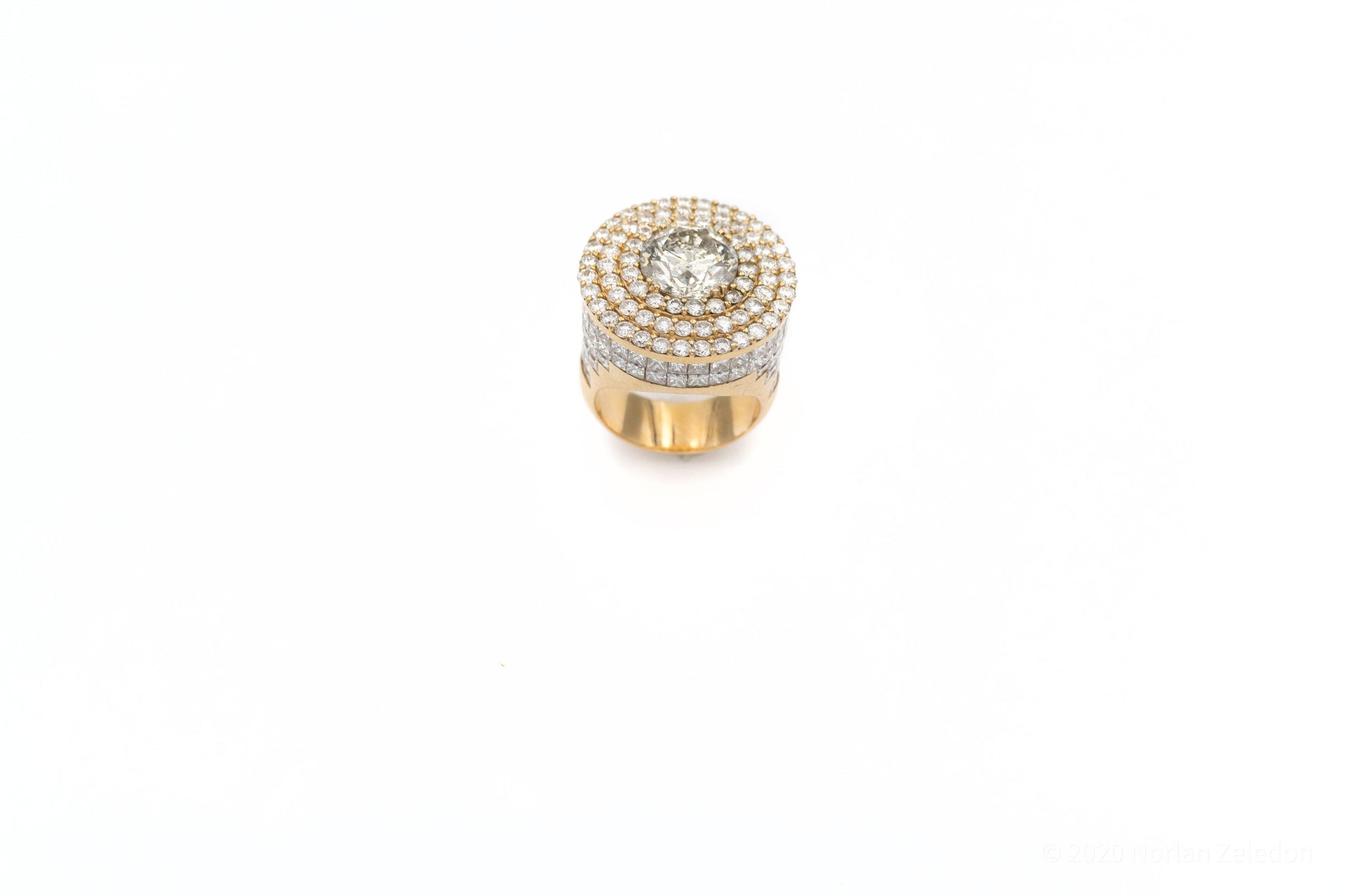 Halo Diamond Tower Ring - Johnny Dang & Co