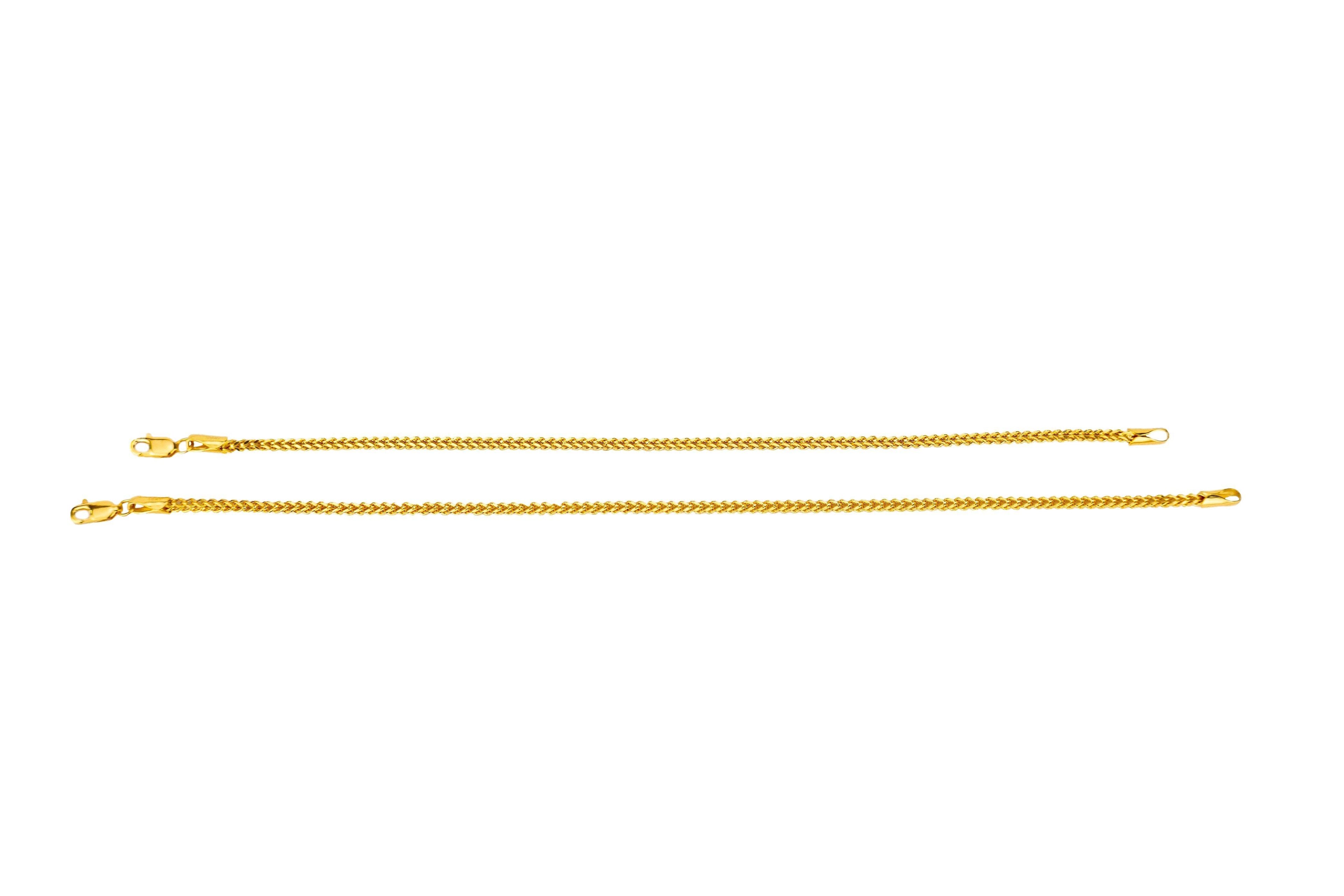 Hallow Franco Bracelet 2mm - Johnny Dang & Co