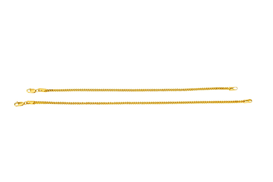 Hallow Franco Bracelet 2mm - Johnny Dang & Co