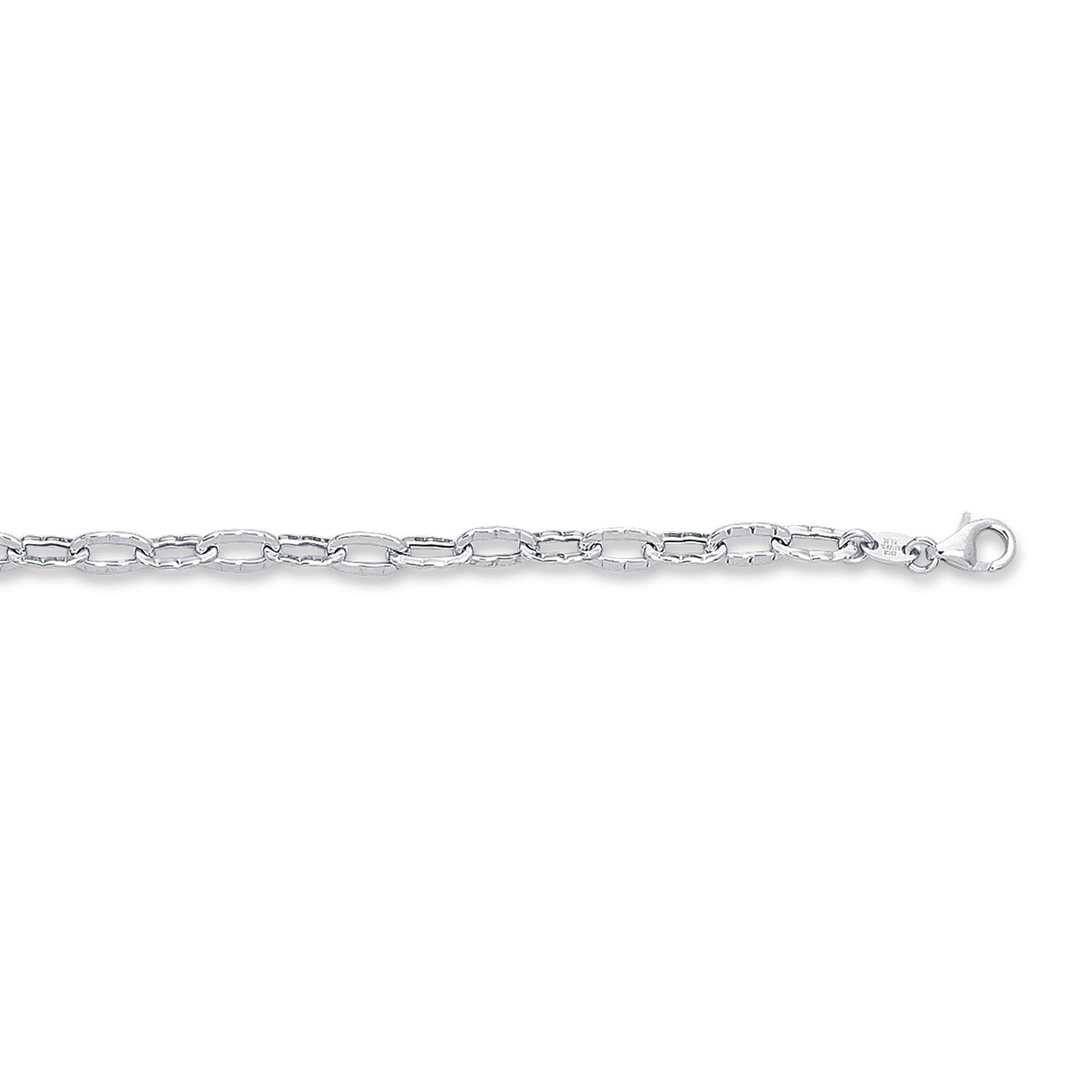 14K Gold Textured Cable Anklet - Johnny Dang & Co