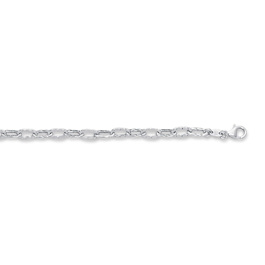 14K Gold Textured Cable Anklet - Johnny Dang & Co