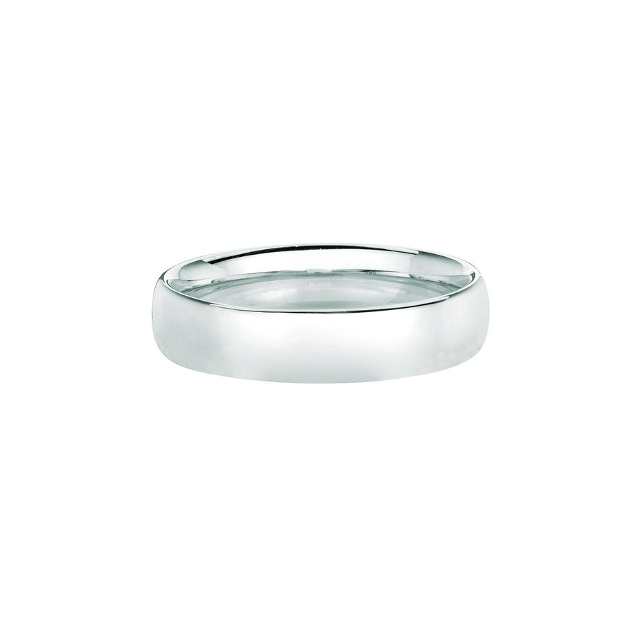 14K White Gold 5mm Wedding Band. Size 6,7,8,9,10,11,12 - Johnny Dang & Co