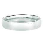 14K White Gold 5mm Wedding Band. Size 6,7,8,9,10,11,12 - Johnny Dang & Co