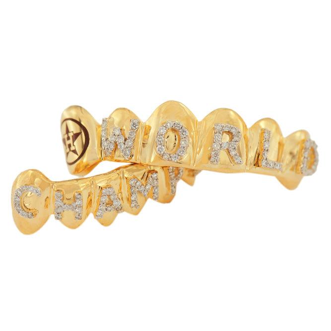 18K CZ WORLD CHAMPS GRILL [WSG2] - Johnny Dang & Co