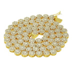 Silver CZ Prong Set Flower Necklace - Johnny Dang & Co