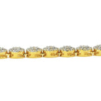 Silver CZ Prong Set Flower Necklace - Johnny Dang & Co