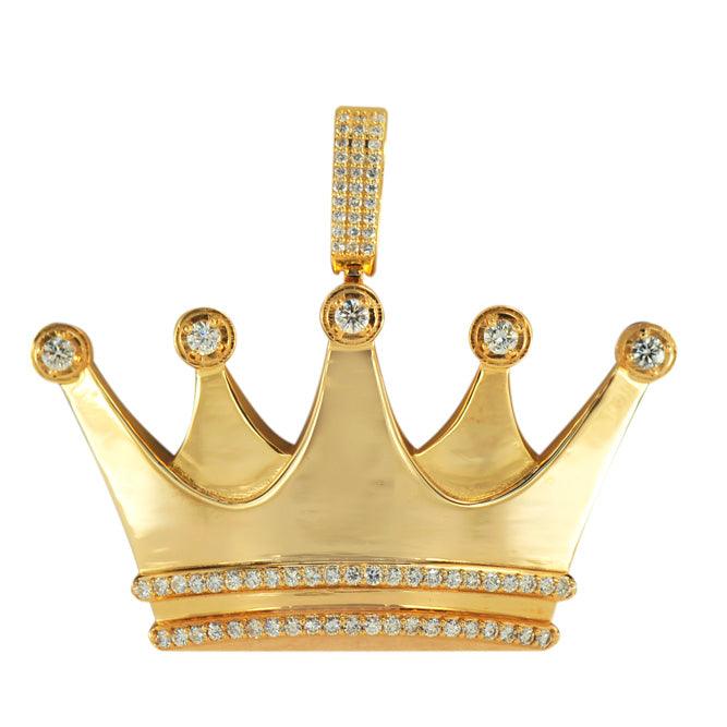CUSTOM DIAMOND CROWN PENDANT - Johnny Dang & Co