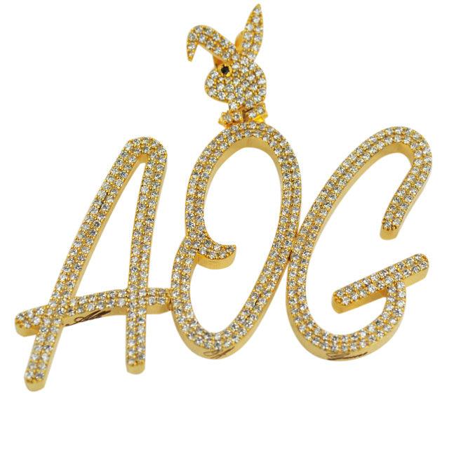 CUSTOM DIAMOND AOG PENDANT - Johnny Dang & Co