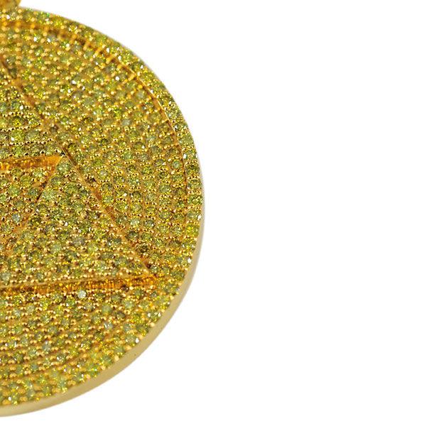 CJ3722 - Custom Diamond Trillion Triangle Triforce Pendant - Johnny Dang & Co