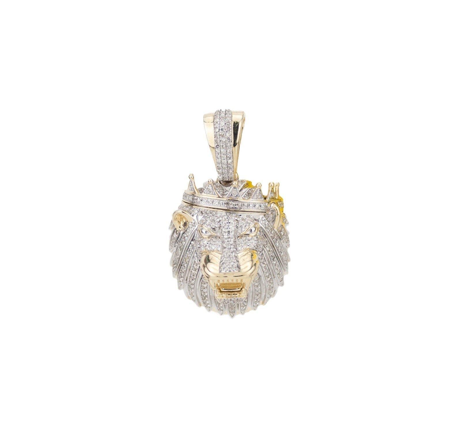 Diamond Lion Pendant - Johnny Dang & Co
