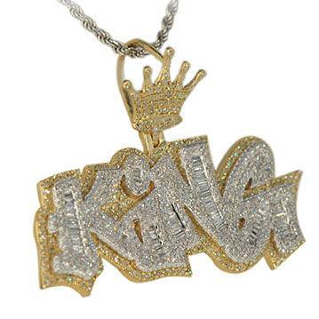 GNS122264 - Diamond King Crown Pendant - Johnny Dang & Co