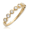 14KY 0.50CTW DIAMOND BAND - 7 STONE BEZEL SET - Johnny Dang & Co
