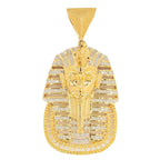 10k Yellow Gold 0.55ctw Diamond Egyptian Pharaoh With Serpent Crown - Johnny Dang & Co