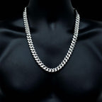 Silver 12mm Solid Cuban Chain 20" 22" 24" - Johnny Dang & Co