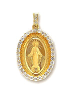Custom Diamond Miraculous/ Maria Pendant - Johnny Dang & Co