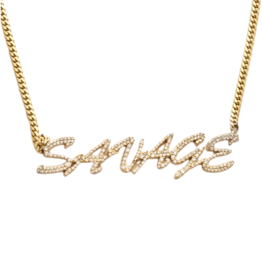 10KY 1.25CTW DIAMOND NECKLACE NAME PIECE - Johnny Dang & Co