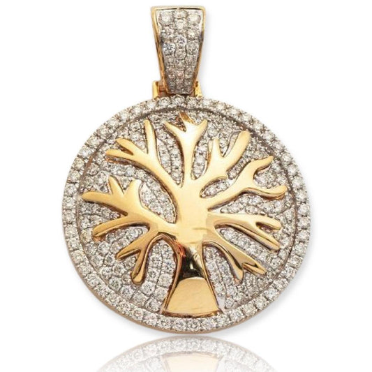 10KY 2.00CTW DIAMOND 'TREE OF LIFE' PENDANT - Johnny Dang & Co