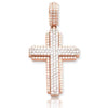 14KR+W 2.40CTW DIAMOND 3D CROSS PENDANT - Johnny Dang & Co