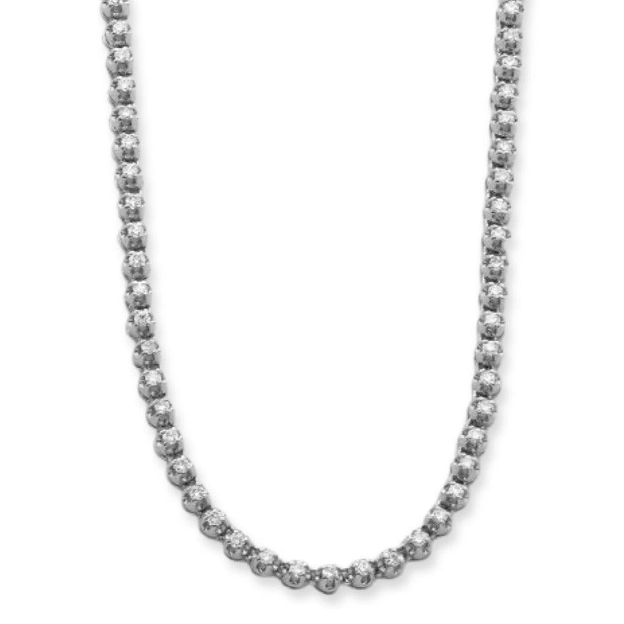 10KW 2.75CTW DIAMOND BUTTERCUP TENNIS NECKLACE - Johnny Dang & Co