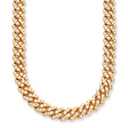 10KY 27.11CTW DIAMOND MIAMI CUBAN NECKLACE - Johnny Dang & Co