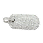 14KW 6.75CTW DIAMOND DOGTAG PENDANT FULLY ICED - Johnny Dang & Co