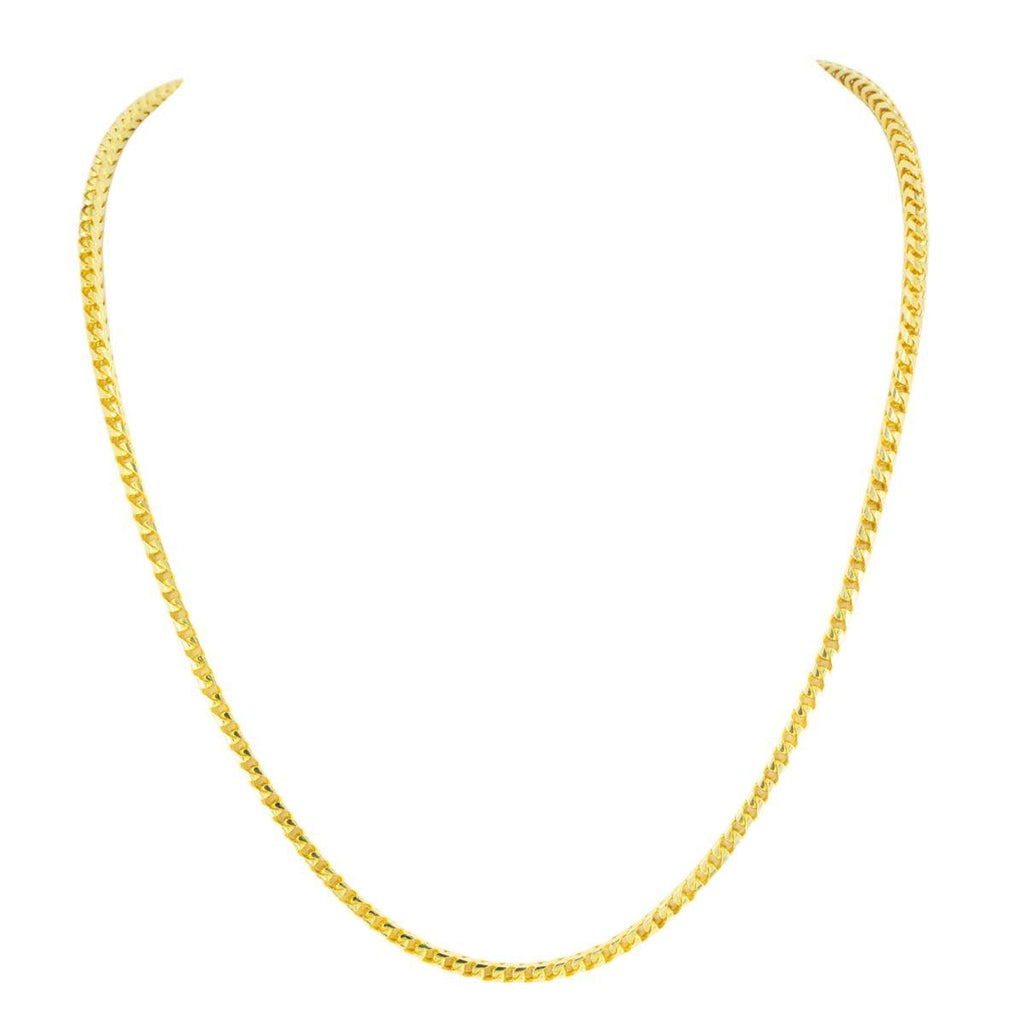 10K Gold 1.8mm Diamond Cut Solid Franco Chain - Johnny Dang & Co