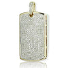 10KY 1.00CTW DIAMOND DOGTAG PENDANT - Johnny Dang & Co