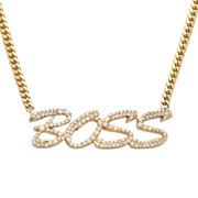 10KY 0.85CTW DIAMOND NECKLACE NAME PIECE - Johnny Dang & Co
